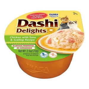 Inaba DASHI papildomas kačių ėdalas - vištienos ir tuno skonio sultinys 70 g