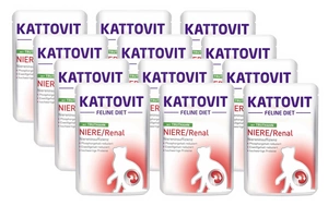 Kattovit Inkstų/žalumynų kalakutiena 12x85g paketėlis