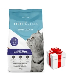First Class Joint Booster 1,5 kg - sausas kačių ėdalas, monobaltymų ir vištienos skonio + Staigmena katei