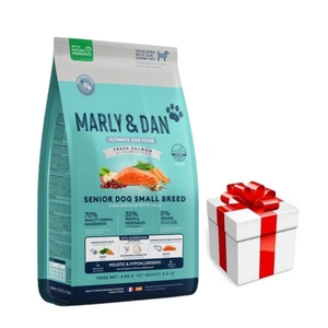 Marly & Dan Senior Dog Small Breed Fresh Salmon Holistic & Hypoallergenic 4kg sauso ėdalo + Staigmena Šunui