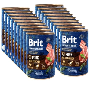 "Brit Premium by Nature" kiauliena su trachėja 18x400g