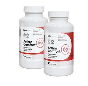 LAB-V Arthro Comfort - visapusiška sąnarių ir kaulų bei raumenų sistemos sveikata šunims ir katėms 2x90 kapsulių