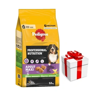 PEDIGREE Professional Nutrition sausas šunų maistas su paukštiena, 12 kg + Staigmena Šunui