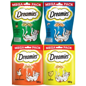 DREAMIES Mega Pack 4x180g kačių skanėstų mišinys
