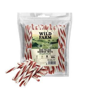 WILD FARM ančių sumuštinis 500g skanėstai šunims