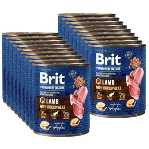 Brit Premium by Nature kons. Lamb with Buckwheat 18x800g