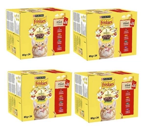PURINA Friskies Kačių mėsa padaže MIX skonių 96x85g