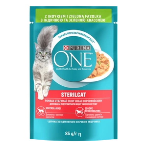 Purina One Sterilcat su kalakutiena ir šparaginėmis pupelėmis 85g