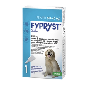 FYPRYST 268 mg (20-40 kg) užlašinamasis tirpalas šunims 1 pip