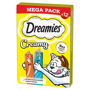DREAMIES Kreminis su vištiena ir lašiša 12x10g