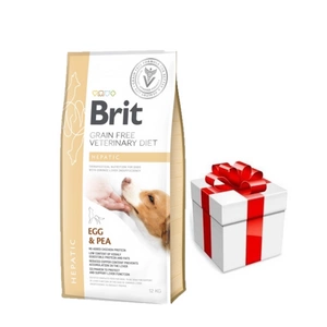 Brit gf veterinary diets dog Hepatic 2kg + Staigmena Šunui
