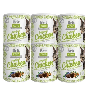 BRIT CARE Cat Snack Superfruits Chicken 6x100g