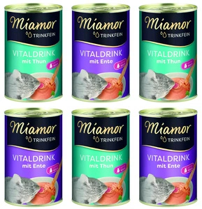 Miamor VitalDrink Skonių mišinys 6x135ml