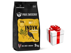 Paka Zwierzaka - Septintas dangus - Kalakutiena su avietėmis (kalakutiena ir avietės) 9kg + Staigmena Šunui