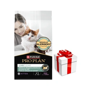 PRO PLAN LiveClear kačiukų maistas, turtingas kalakutiena 1,4 kg + Staigmena katei