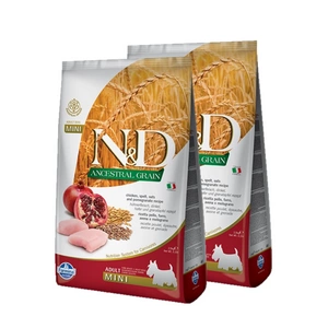 Farmina N&D Ancestral Grain canine CHICKEN & POMEGRANATE ADULT MINI 2x7kg