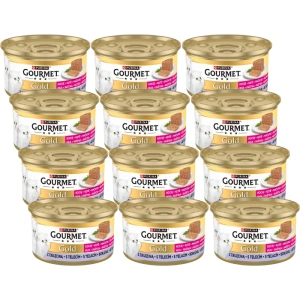 Purina Gourmet Gold Kitten putėsiai su veršiena 12x85g