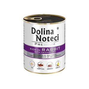 DOLINA NOTECI PREMIUM produkto sudėtyje yra gausu triušienos ir spanguolių 800g