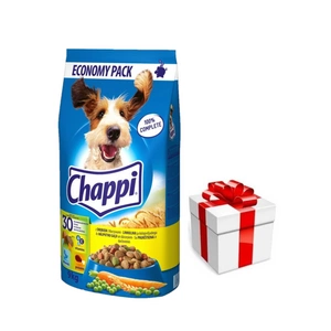 CHAPPI 9kg - sausas maistas šunims su paukštiena ir daržovėmis + Staigmena Šunui