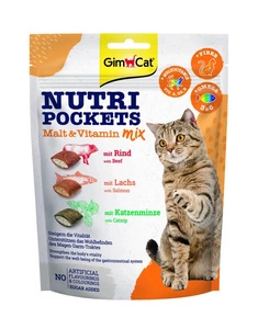 GIMCAT NUTRI POCKETS Salyklas ir vitaminai 150g