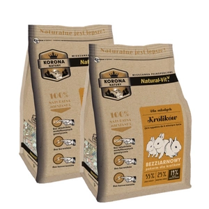 KORONA NATURY Natural-Vit maistas triušiams Junior 2x750g