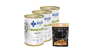 ENZO VET Atkūrimo dieta šunims 3x400g + Fitmin skanėstas NEMOKAMAI