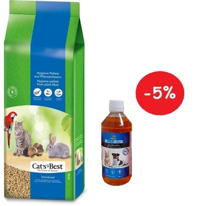 JRS Cats Best Universal 40l / 22kg + LAB V Lašišų aliejus šunims ir katėms 250ml
