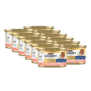 Purina Gourmet Gold putėsiai su lašiša 12x85g