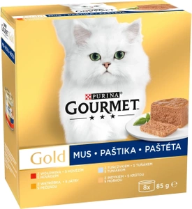 Purina Gourmet Gold Mousse mišinys 8x85g