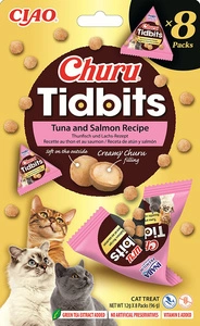 INABA Cat Churu Tidbits - tunas ir lašiša 8x12g