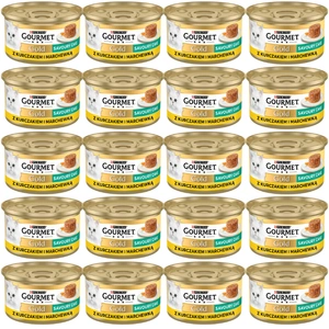 Purina Gourmet Gold Pikantiškas pyragas su vištiena ir morkomis 72x85g