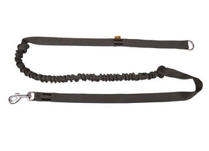 DINGO Šunų pavadėlis su amortizatoriumi bėgimui - juodas