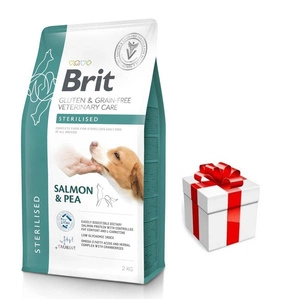 BRIT GF Veterinary Diets Dog Sterilised 2kg  + STAIGMENA ŠUNUI