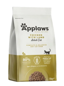 "Applaws Adult Chicken with Extra Lamb" sausas kačių ėdalas 7,5 kg
