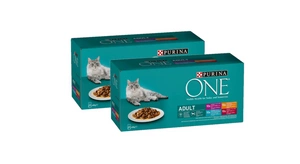 Purina One Adult kačių paketėliai MIX skonių padaže 80x85g