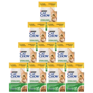 CAT CHOW Sterilizuotas vištienos ir baklažanų pašaras su padažu 10x85g