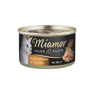 Miamor Feine Filets in jelly - drėgnas kačių maistas vištiena su makaronais 100g skardinė