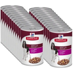 HILL'S SP Science Plan Canine Adult beef 24x370g - konservuoti
