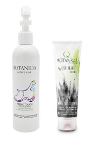BOTANIQA Magic Touch Grooming Spray 250 ml + BOTANIQA Fresh Me Up valomasis šampūnas 250ml