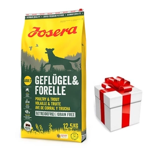 JOSERA Geflügel & Forelle 12,5 kg + Staigmena Šunui