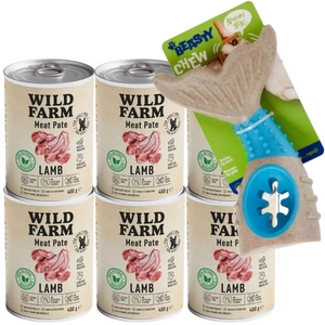 Wild Farm Pate Lamb 6x400g ėrienos ėdalas šunims be glitimo