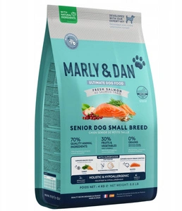 Marly & Dan Senior Dog Small Breed Fresh Salmon Holistic & Hypoallergenic 4kg sauso ėdalo
