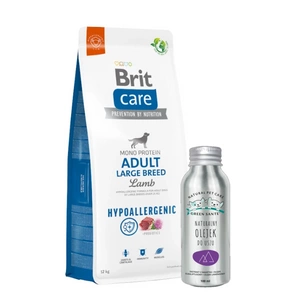 BRIT CARE Dog Hypoallergenic Adult Large Breed Lamb 12kg + NEMOKAMAS JM SANTE NATURAL EAR OIL šunims ir katėms 100 ml