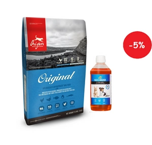 ORIJEN Original 11,4kg + LAB V Lašišų aliejus šunims ir katėms 500ml