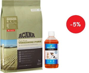 ACANA SINGLES Yorkshire Pork 11,4kg + LAB V Lašišų aliejus šunims ir katėms 500ml