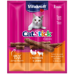 Vitakraft Cabanos Cat Stick Mini kalakutiena su ėriena katėms 18g