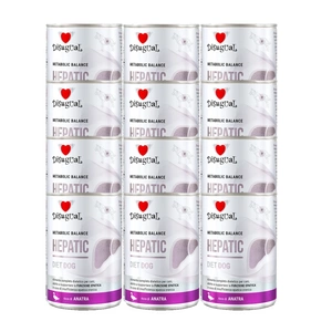 Disugual Veterinary drėgnas maistas šunims HEPATIC Duck (suaugusiems) 12x400g
