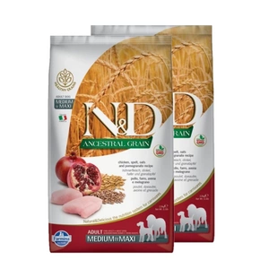 Farmina N&D Ancestral Grain canine CHICKEN & POMEGRANATE ADULT MEDIUM&MAXI 2x12kg