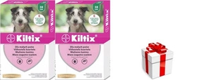 2x Bayer KILTIX, antkaklis mažiems šunims 38cm + STAIGMENA ŠUNUI