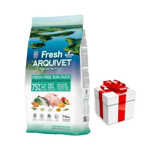 ARQUIVET FRESH - Pusiau drėgnas ėdalas šunims antis su vandenyno žuvimis 10 kg + Staigmena Šunui